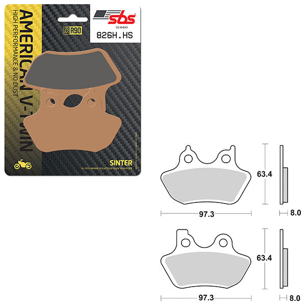 SBS HIGH PERFORMANCE & NO DUST SINTER BRAKE PAD (6550826100)