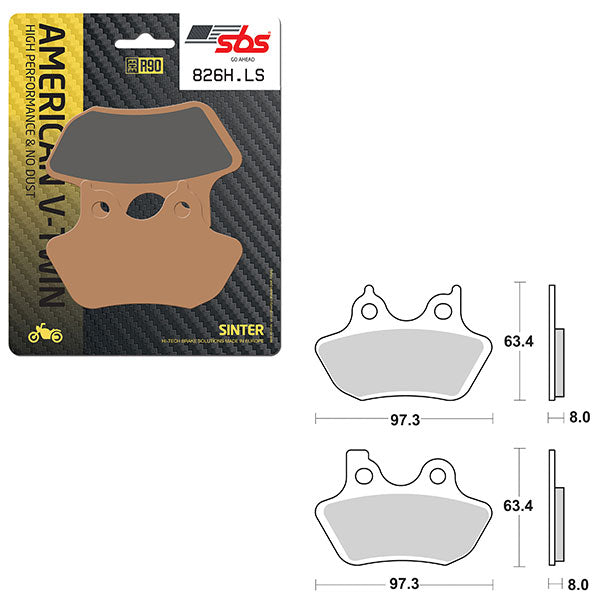 SBS HIGH PERFORMANCE & NO DUST SINTER BRAKE PAD (6560826100)