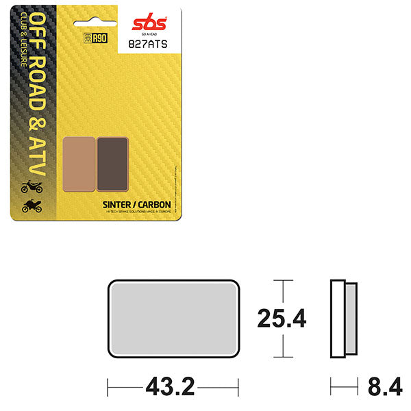 SBS SINTER BRAKE PAD (6460827100)