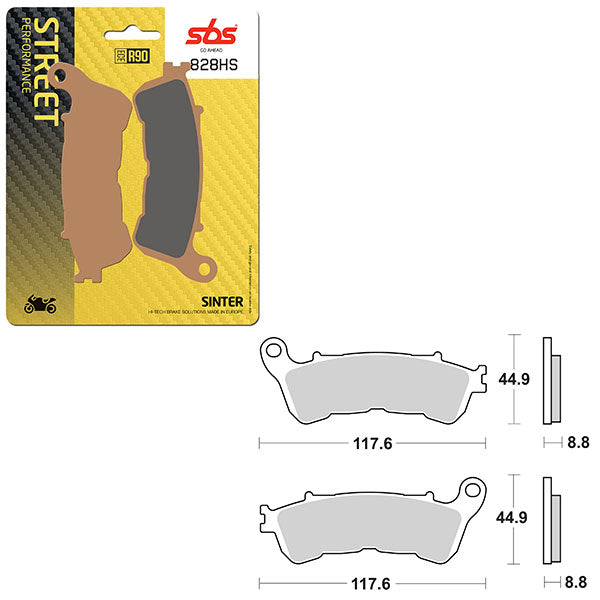 SBS PERFORMANCE HS SINTER BRAKE PAD (6250828100)