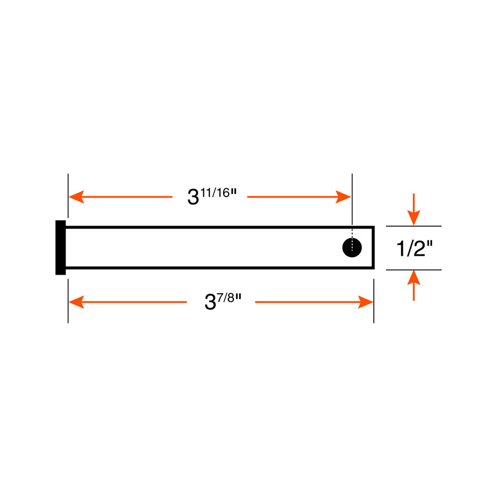 Goupille pour amortisseur avant 1/2" x 3 7/8" TITAN - RecreaShop