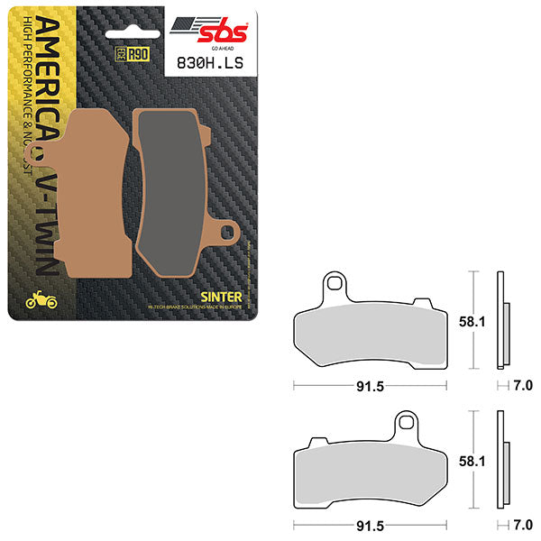 SBS HIGH PERFORMANCE & NO DUST SINTER BRAKE PAD (6560830100)