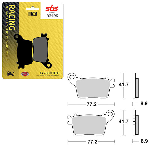 SBS ROAD RACING & TRACKDAYS CARBON TECH BRAKE PAD (6210834100)
