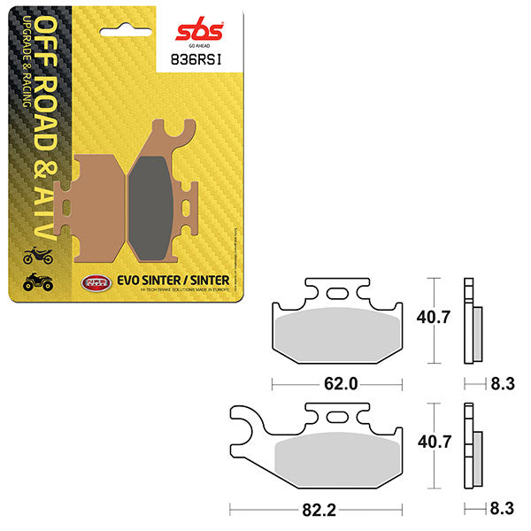 SBS EVO SINTER BRAKE PAD (6280836100)