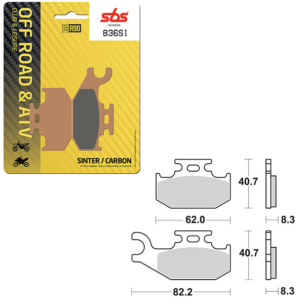 SBS ATV/UTV SINTER BRAKE PAD (6240836100)