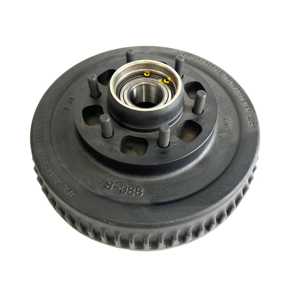 Tambour 12" x 2" 6 goujons 1/2" B.C. 5,5" 5,2K-7K Nev-R-Lube 42mm seul DEXTER - RecreaShop