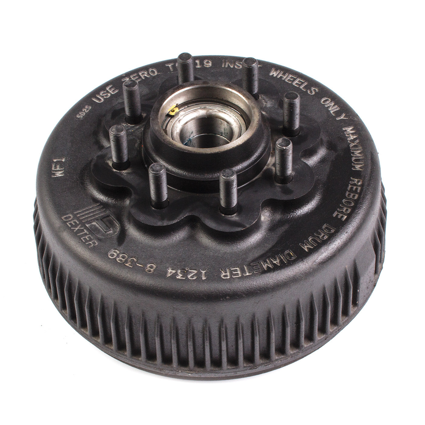 Tambour 12 1/4" x 3 3/8" 8 goujons 5/8" B.C. 6,5" 8K Nev-R-Lube seul DEXTER - RecreaShop