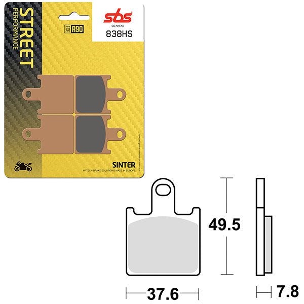 SBS PERFORMANCE HS SINTER BRAKE PAD (6250838100)