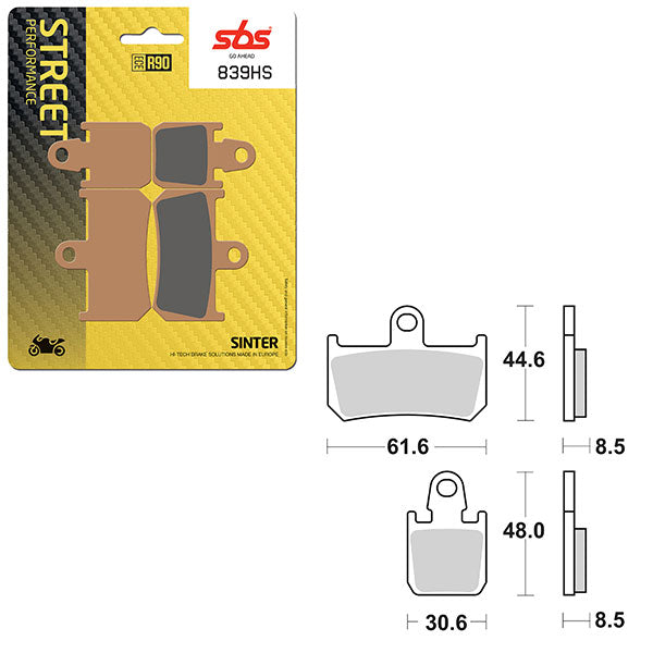 SBS PERFORMANCE HS SINTER BRAKE PAD (6250839100)