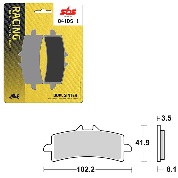 SBS DS-1 DUAL SINTER DYNAMIC RACING CONCEPT PAD (6370841106)
