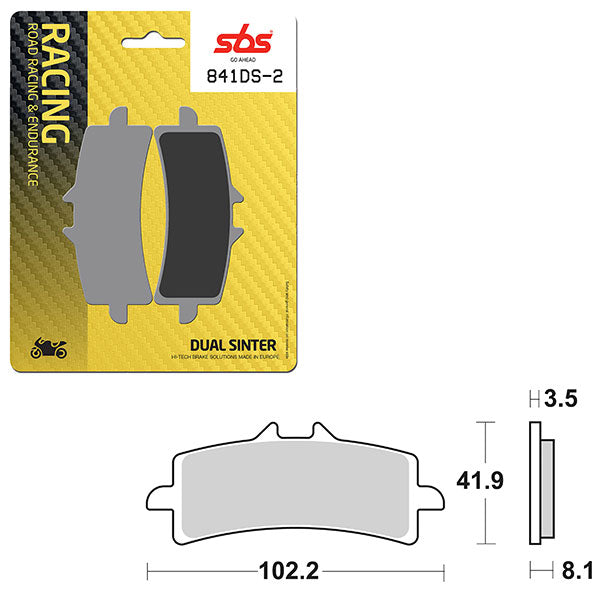 SBS DS-2 DUAL SINTER DYNAMIC RACING CONCEPT PAD (6410841106)