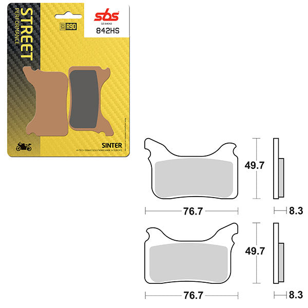 SBS PERFORMANCE HS SINTER BRAKE PAD (6250842100)