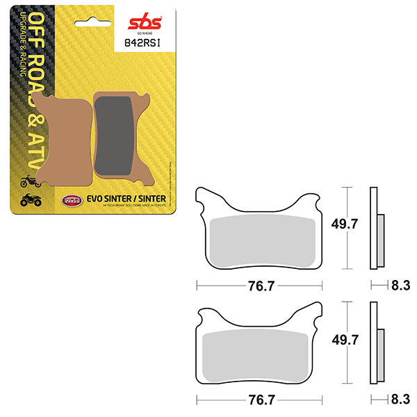 SBS EVO SINTER BRAKE PAD (6280842100)