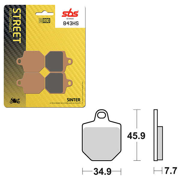 SBS PERFORMANCE HS SINTER BRAKE PAD (6250843100)