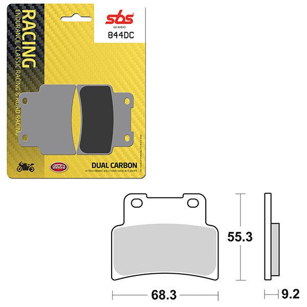 SBS DUAL CARBON FRONT FOR RACE USE ONLY BRAKE PAD (6290844100)
