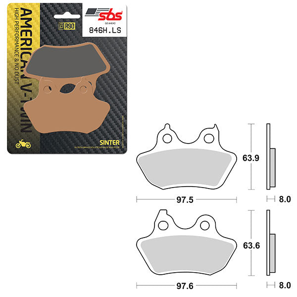 SBS HIGH PERFORMANCE & NO DUST SINTER BRAKE PAD (6560846100)