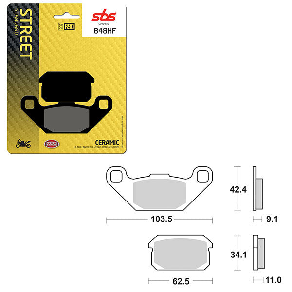 SBS ATV/UTV CERAMIC BRAKE PAD (6190848100)
