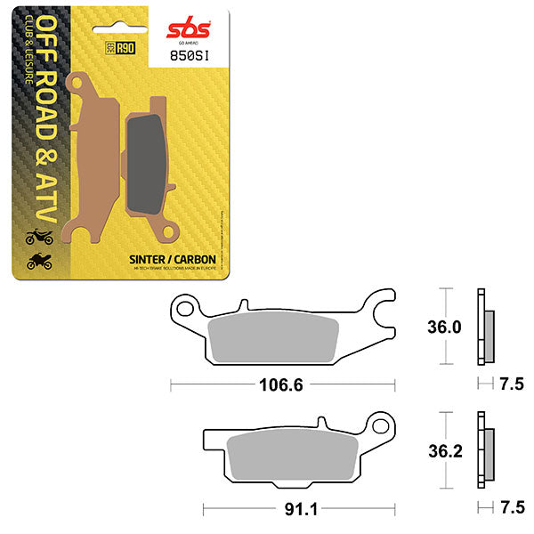 SBS ATV/UTV SINTER BRAKE PAD (6240850100)