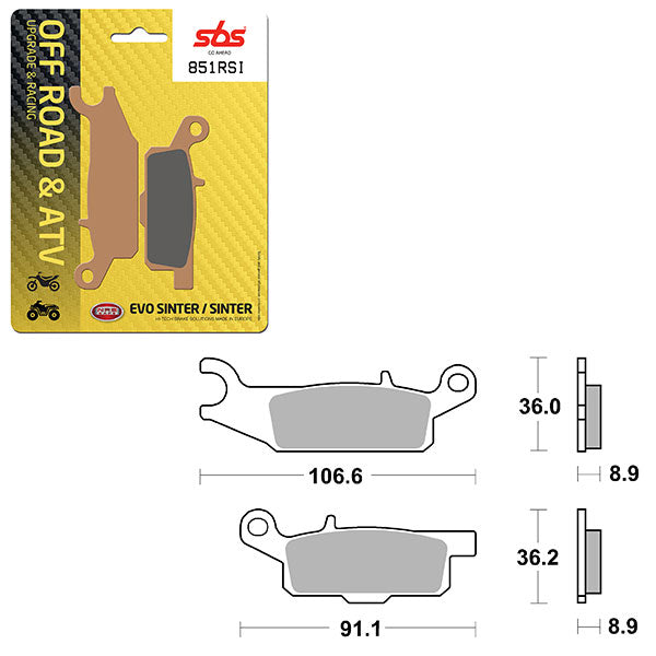 SBS EVO SINTER BRAKE PAD (6280851100)