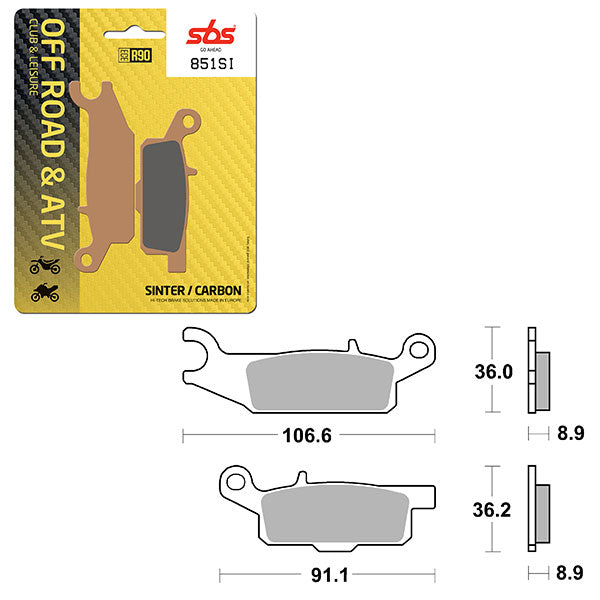 SBS ATV/UTV SINTER BRAKE PAD (6240851100)
