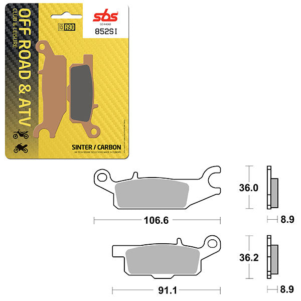 SBS ATV/UTV SINTER BRAKE PAD (6240852100)