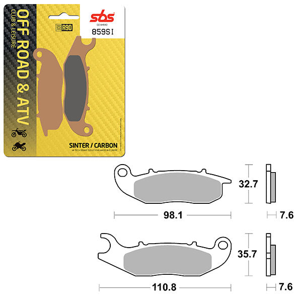 SBS ATV/UTV SINTER BRAKE PAD (6240859100)