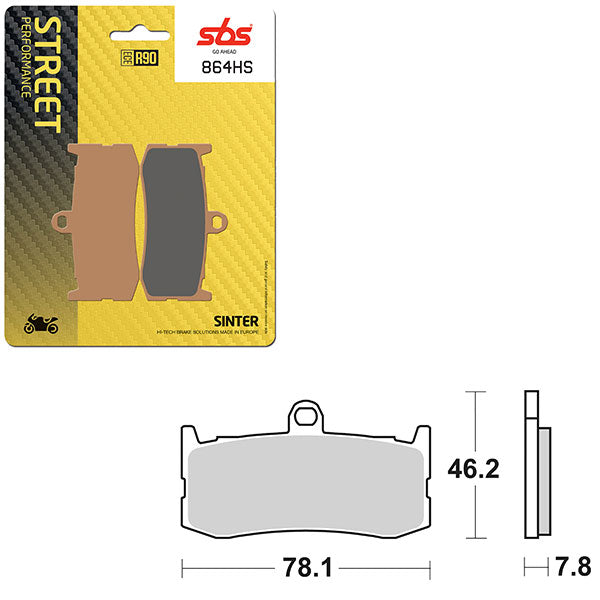 SBS PERFORMANCE HS SINTER BRAKE PAD (6250864100)