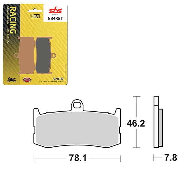 SBS ROAD RACING & TRACKDAYS SINTER BRAKE PAD (6470864100)