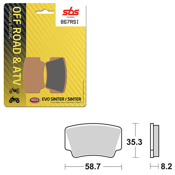 SBS EVO SINTER BRAKE PAD (6280867100)