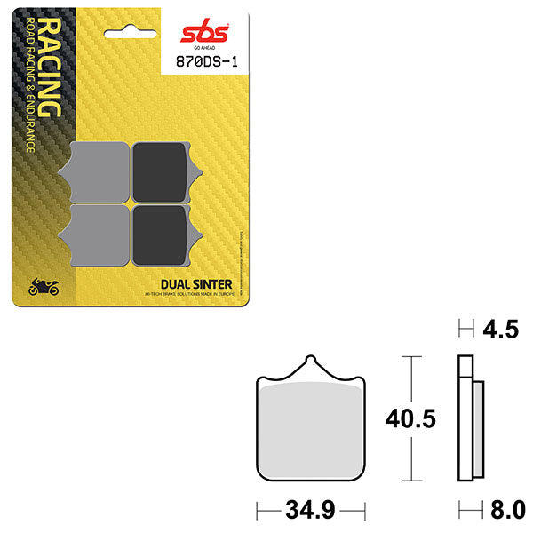 SBS DS-1 DUAL SINTER DYNAMIC RACING CONCEPT PAD (6370870106)