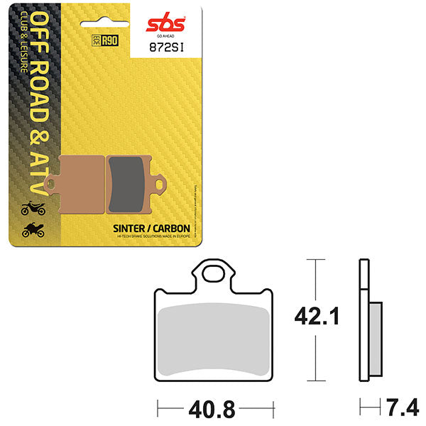 SBS ATV/UTV SINTER BRAKE PAD (6240872100)