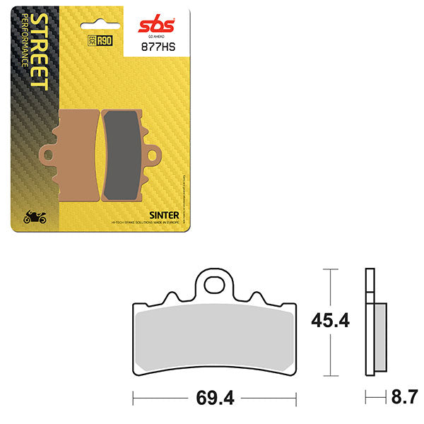 SBS PERFORMANCE HS SINTER BRAKE PAD (6250877100)