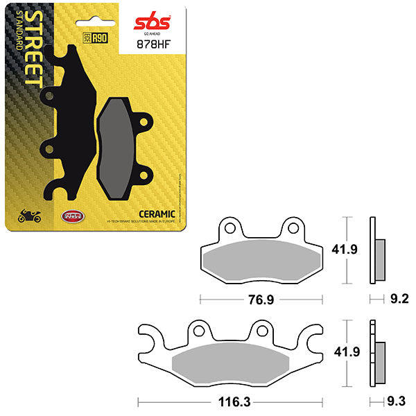 SBS ATV/UTV CERAMIC BRAKE PAD (6190878100)