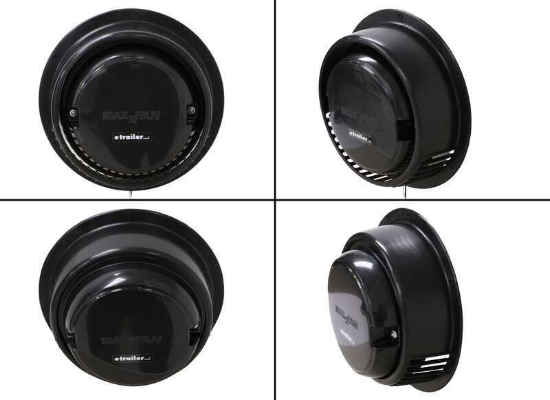 MAXXFAN DOME, 6" FAN, BLACK - Récréashop