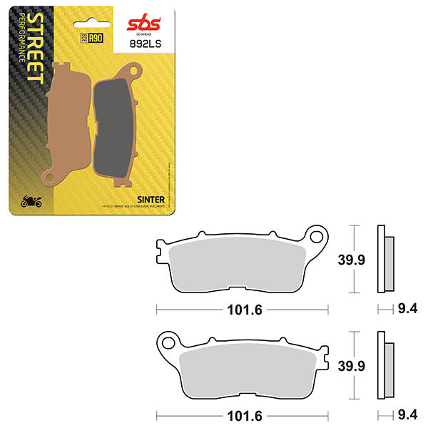 SBS PERFORMANCE LS SINTER BRAKE PAD (6260892100)