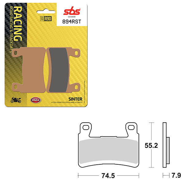 SBS ROAD RACING & TRACKDAYS SINTER BRAKE PAD (6470894100)
