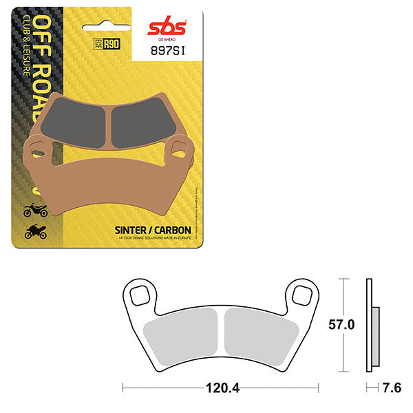 SBS ATV/UTV SINTER BRAKE PAD (6240897100)