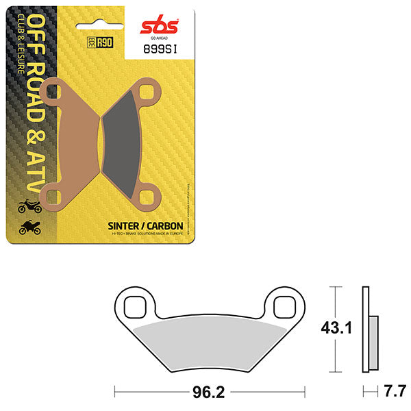 SBS ATV/UTV SINTER BRAKE PAD (6240899100)