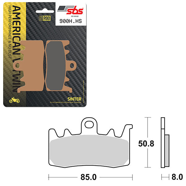 SBS HIGH PERFORMANCE & NO DUST SINTER BRAKE PAD (6550900100)
