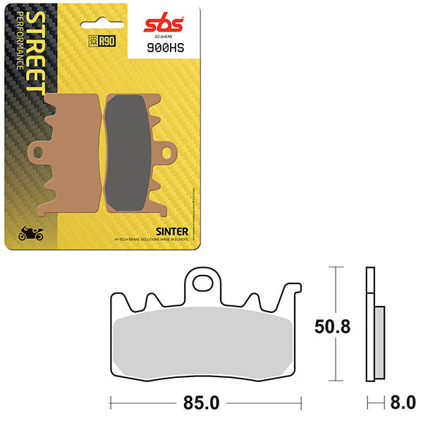 SBS PERFORMANCE HS SINTER BRAKE PAD (6250900100)