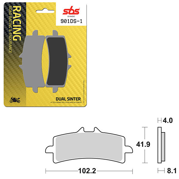 SBS DS-1 DUAL SINTER DYNAMIC RACING CONCEPT PAD (6370901106)