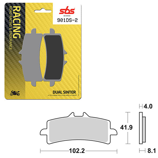 SBS DS-2 DUAL SINTER DYNAMIC RACING CONCEPT PAD (6410901106)