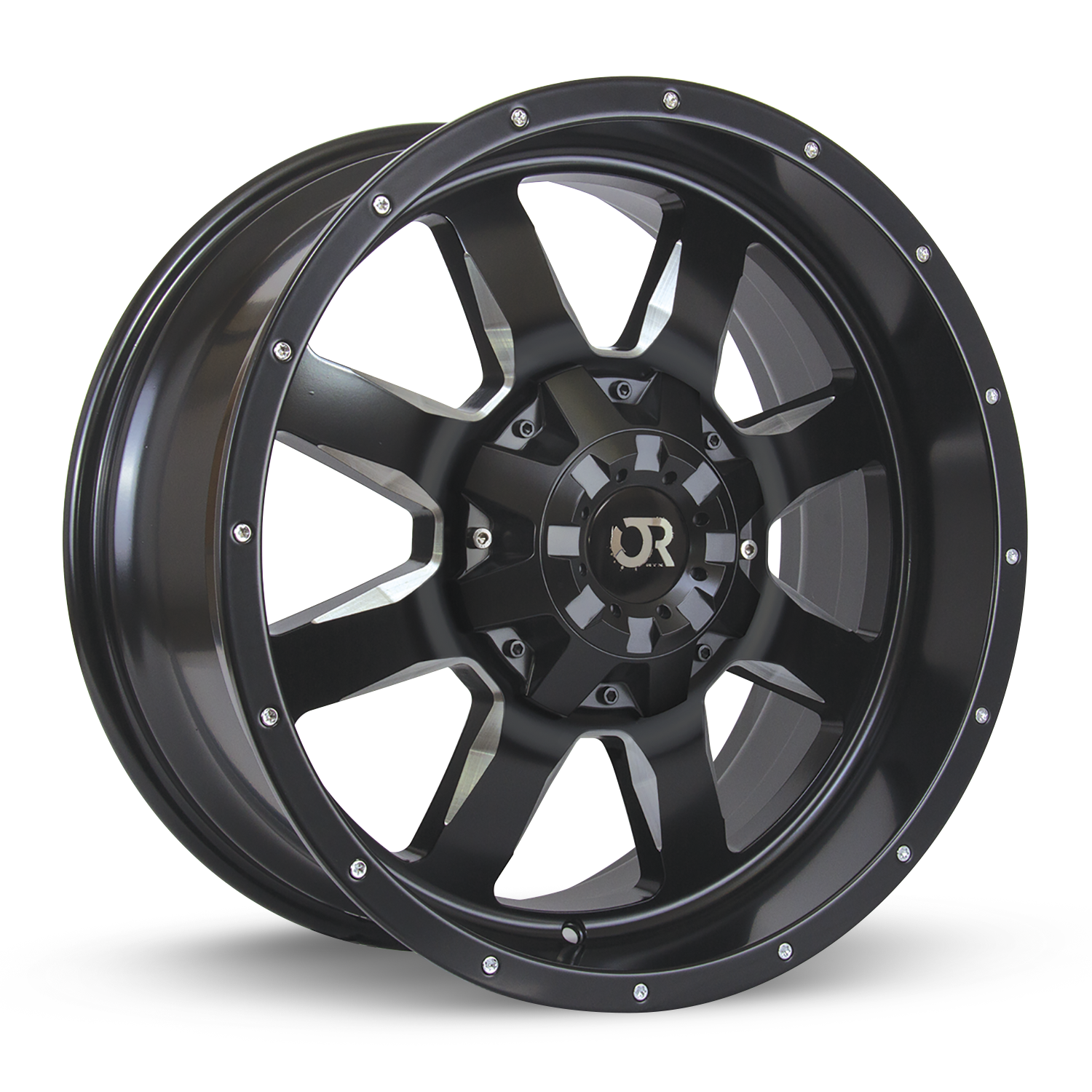 Ridgeline 15x6 6x139.7 ET0 CB108 Noir Satin Fraisé - Récréashop