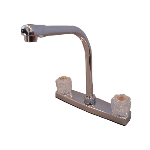 8" DECK FAUCET HIGH RIS WHITE - Récréashop