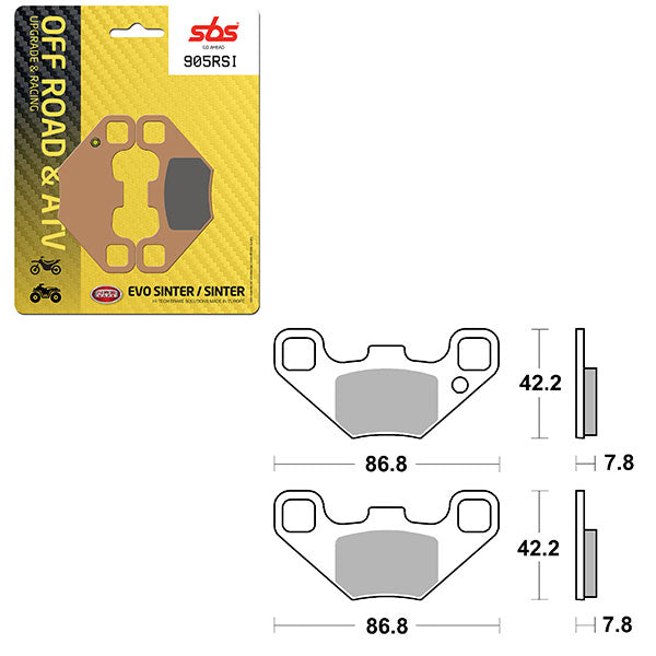 SBS EVO SINTER BRAKE PAD (6280905100)