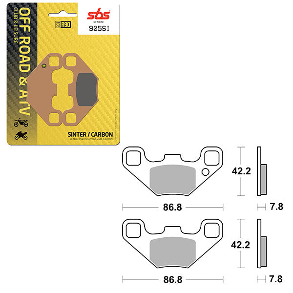 SBS ATV/UTV SINTER BRAKE PAD (6240905100)