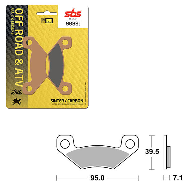 SBS ATV/UTV SINTER BRAKE PAD (6240908100)