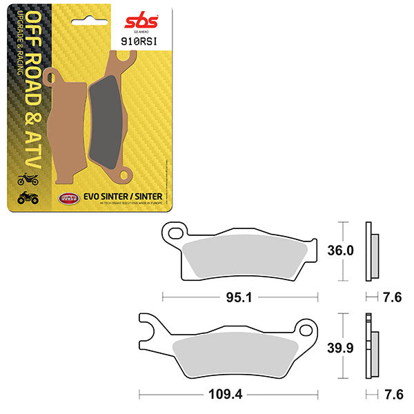 SBS EVO SINTER BRAKE PAD (6280910100)