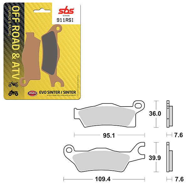 SBS EVO SINTER BRAKE PAD (6280911100)
