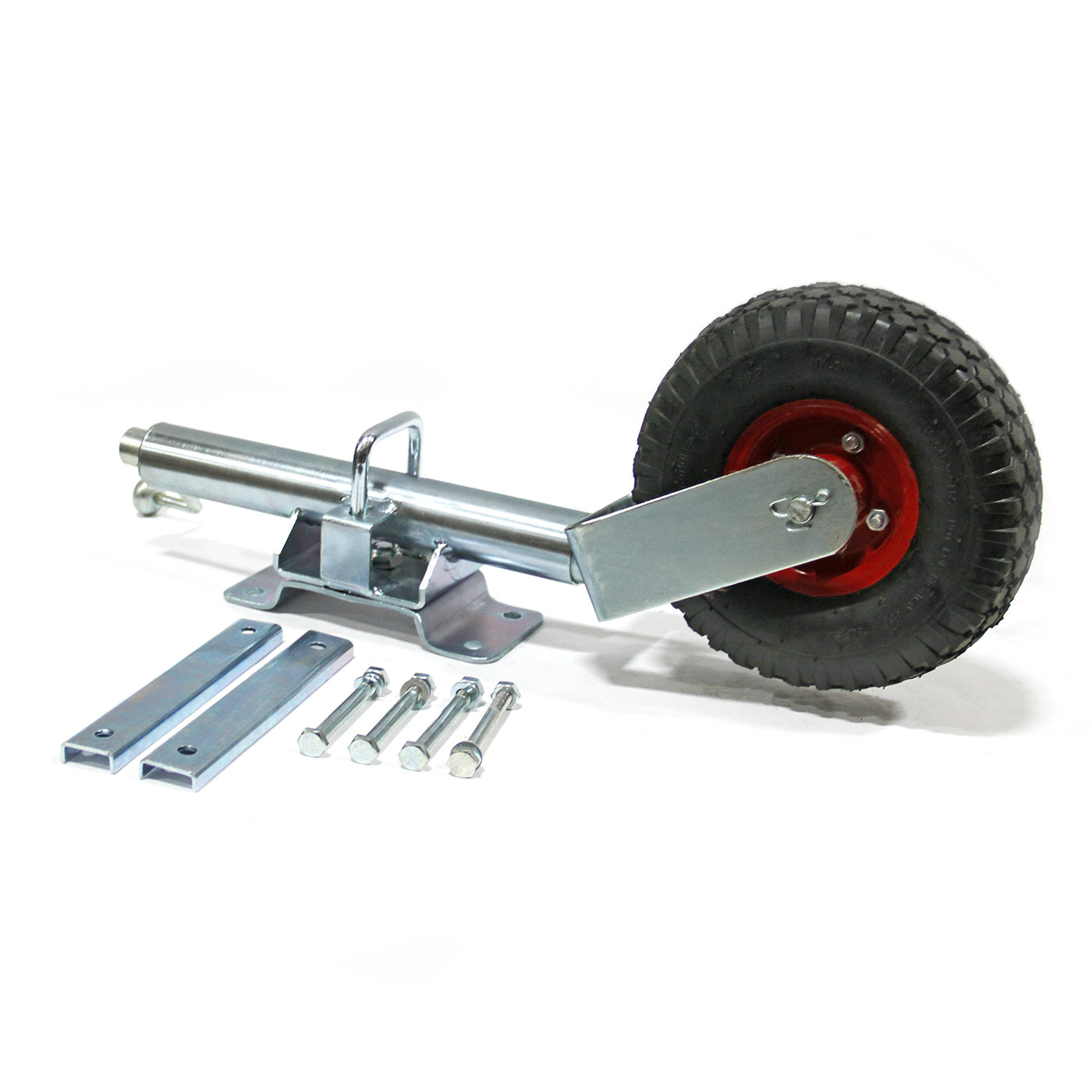 Vérin avec roue pneumatique 500 lbs 9 3/4" - RecreaShop